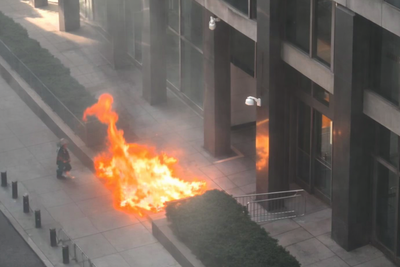 FBI Calls NYC Federal Plaza Fire 'Anti-Government Attack': Suspect Threatened Bystanders with Airsoft Rifles, Carried Anti-ICE Literature