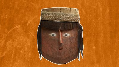Mummy mask with wig: A 1,000-year-old 'false head' found in Peru that was crafted with real human hair and toxic red cinnabar