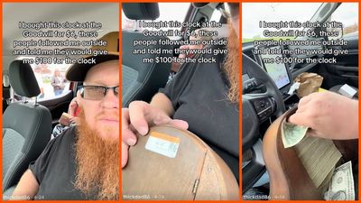 Man grabs a $6 clock from Goodwill. He is shocked when strangers follow him to his truck and offer him 1,500% more: ‘This is insane’