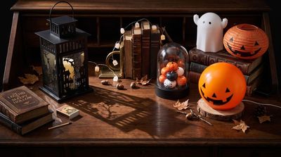 IKEA just dropped its Halloween collection in the middle of summer — and these ghostly lights are so cute, I can't wait until October
