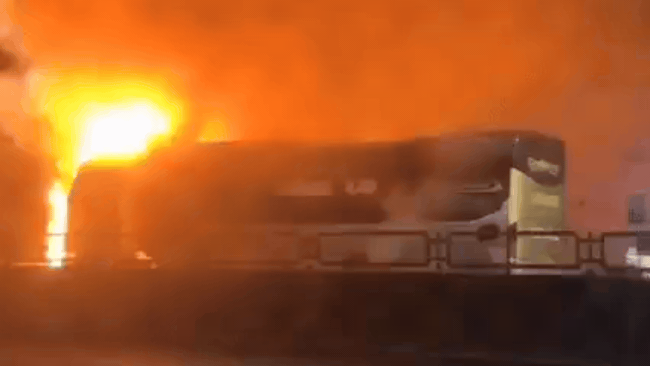 Watch: Vietnam sleeper bus with passengers inside bursts into flames; 7 killed
