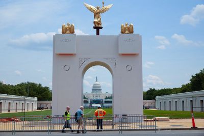 Trump’s giant vanity arch could skip the line