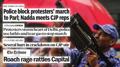11 dailies, differing narratives: How front pages covered the CJP march on Parliament
