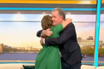 Piers Morgan and Susanna Reid reunite with hug on Good Morning Britain five years after dramatic exit