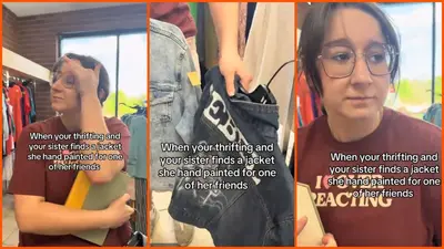 North Carolina woman breaks down at Goodwill after recognizing her own artwork on a jacket. She made it by hand for a friend: ‘I’m calling mom’