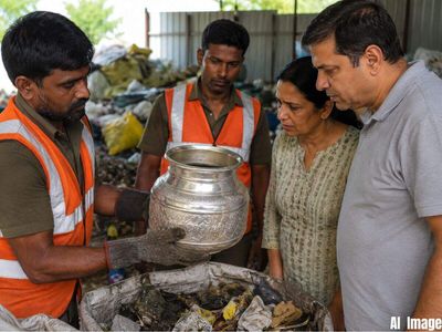 Indore family mistakenly drops 2-kg silver utensil in garbage; municipal sanitation workers find it at a segregation centre