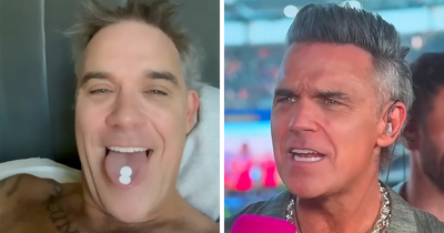 Robbie Williams Breaks Silence After White Substance Fell On Mic In World Cup Moment That Had Fans Concerned