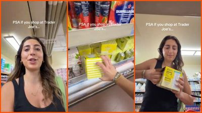 NYC woman walks into Trader Joe’s and rips open a whole case right off the shelf. She says workers told her she’s allowed to do this: ‘check the receipt’