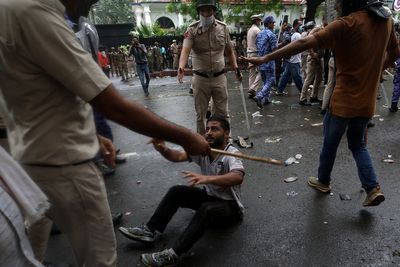 Indian police criticised for brutal crackdown on ‘cockroach’ protests as leader rules out further marches