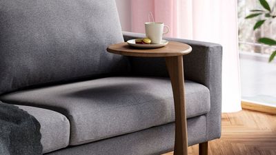 IKEA's Clever New 'Sofa Table' Can Take Up Virtually Zero Space in Smaller Rooms, and Is Giving Expensive Mid-Century Modern Energy