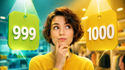 Psychology says $999 feels cheaper than $1,000 because the brain processes numbers using fast mental shortcuts