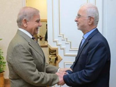 Iranian Interior Minister Eskandar Momeni holds talks with Pakistan PM Shehbaz Sharif amid US-Iran escalation
