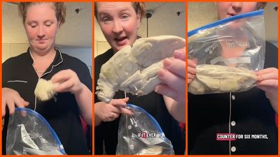 Woman claims she left baked Walmart chicken on the counter for six months. Then she looked inside the Ziploc bag: ‘For entertainment purposes only’