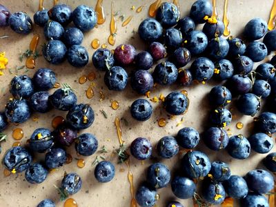 Cold blueberry soup for hot summer days