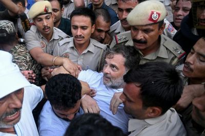 India opposition leader Gandhi detained after calling for PM resignation