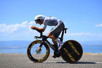 Bike broken and police on the scene as Xandro Meurisse struck from behind by car driver after Tour de France time trial