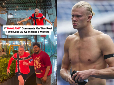 Indian man vowed to lose 20 kg if Erling Haaland replied. The football star reacts amid his social media replying spree