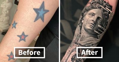 25 Before-And-After Tattoo Transformations By An Artist Who Specializes In Cover-Ups And Scar Work