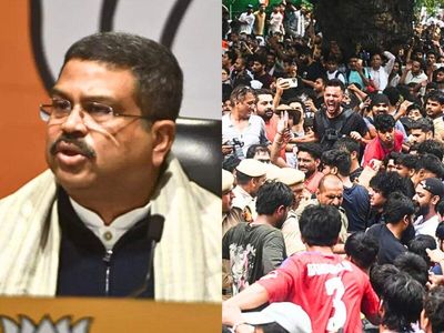 In 1997, Dharmendra Pradhan protested against paper leak outside Odisha Secretariat as a student leader and was beaten