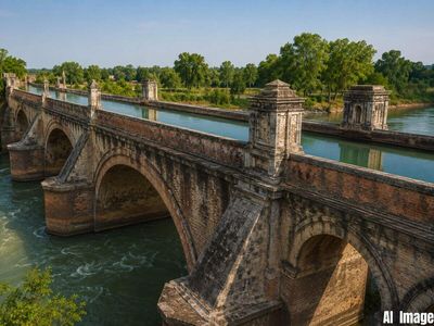 In 1889, British engineers built a bridge where the Ganga Canal flows above a river. This cement-less marvel in UP still works after 130 years