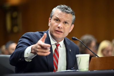 Hegseth told he has ‘blood on his hands’ by protesters at Iran war hearing