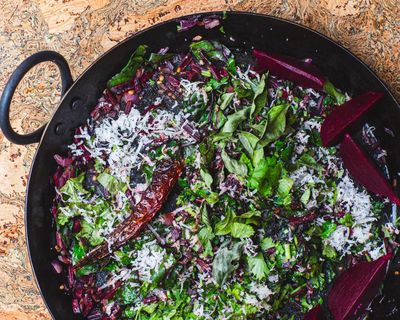 How to turn beetroot leaves into a classic south Indian vegetable dish – recipe