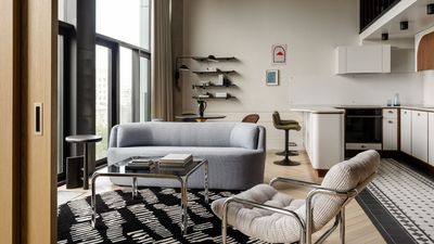 Height Restrictions Prevented the Designers of This Moscow Apartment From Covering Its Ceiling — So They Built an Entire Second Floor Into It Instead