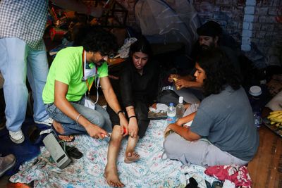 With stethoscopes and first-aid kits, volunteer doctors stand by protesters at Jantar Mantar