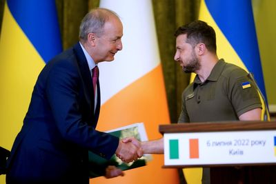Irish premier Micheál Martin to meet Ukraine’s Volodymyr Zelensky in Kyiv