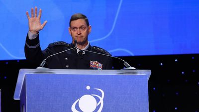 If space war erupts, 'none of us will be able to avoid the war zone,' warns outgoing Space Force chief in final public speech