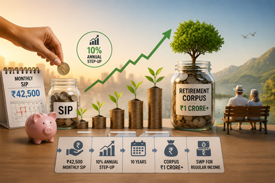 Will a Rs 42,500 monthly SIP with a 10% annual step-up help you retire early?