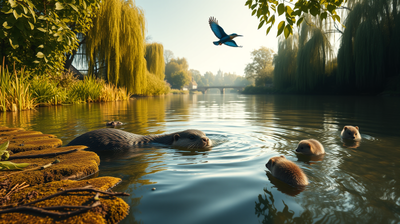 Britain's canals were built for industry, but they are now helping endangered wildlife survive