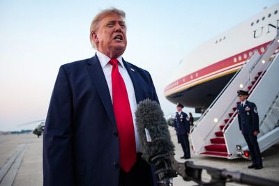 Trump fills the Oval Office with model warplanes as Qatar jet row rumbles on