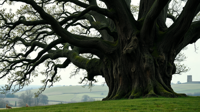 This oak tree survived a World War II bomber crash nearly 80 years ago. Now it is competing for Tree of the Year
