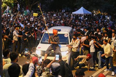 India protest movement holds capital sit-in as police crack down on demonstrators