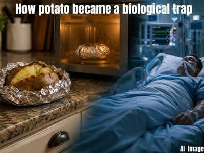 He baked potato in aluminium foil, and ate it next morning after microwaving. Hours later, he was paralysed, doctor explains why