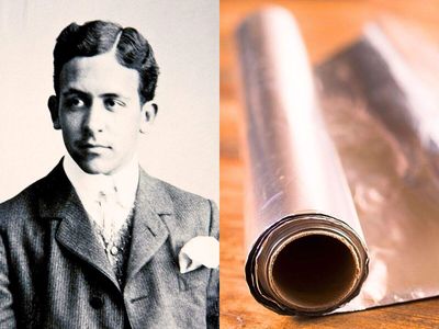 In 1910, a Swiss law student who never finished his degree was trying to make hot air balloons more airtight; he ended up inventing aluminium foil now used in kitchens worldwide