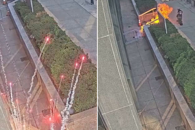 Former soldier’s attack on federal building in New York City shown in newly-released surveillance footage