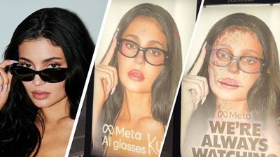 The Kylie Jenner optical illusion 'advert' says what everyone's really thinking about Meta's AI glasses