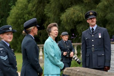 Princess Anne pays respects at graves of Northern Ireland’s WWII dead