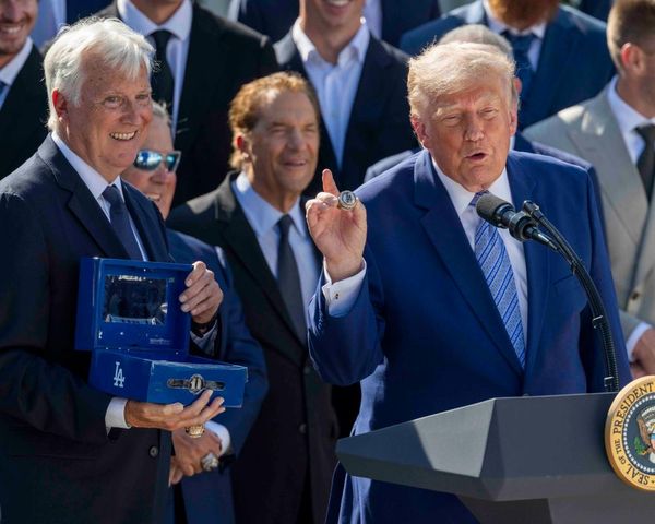 Trump hosts champion Dodgers at White House as some players stay away