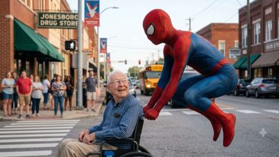 “I got you”: Spider-Man springs into action to help wheelchair-bound man cross a busy Jonesboro intersection: Who is he actually?