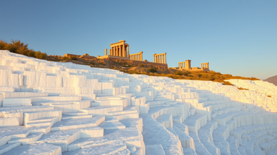 How Turkey's Pamukkale formed dazzling white terraces over thousands of years