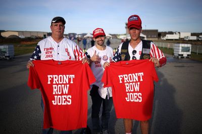 ‘Front Row Joes’ follow Trump across the country – but he knows little about them