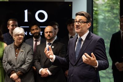 Burnham says he wants to ‘get Britain hoping again’ as he opens No 10 North