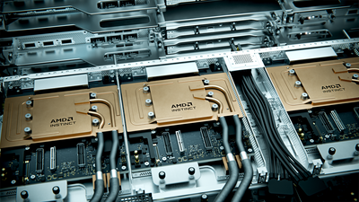 While PC gamers fight for 16GB of VRAM, AMD just unveiled a rack with 31,000 Gigabytes