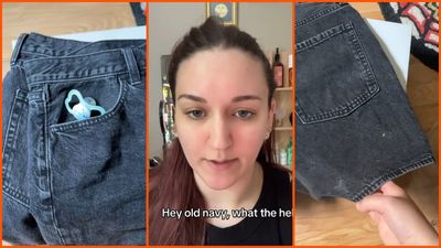 New York woman will never wear Old Navy clothes without washing them. She reached into the pocket of her new shorts and almost gags: ‘kind of gross’
