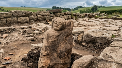 1,600-year-old Roman ‘guardian spirit’ discovered beneath ancient fort in northern England reveals how soldiers sought divine protection