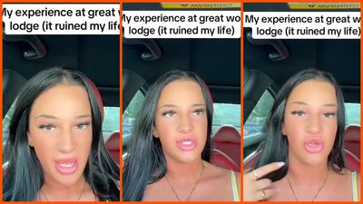 Woman smells cookies and cream at Great Wolf Lodge and her body immediately shuts down. Then she throws up ‘pink vomit’ on a waitress and snaps forever