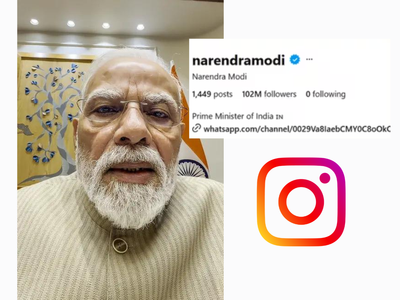 PM Modi's Instagram following jumps by nearly 1 million overnight after he posts selfie video addressing NEET paper leak; total reaches 102 million